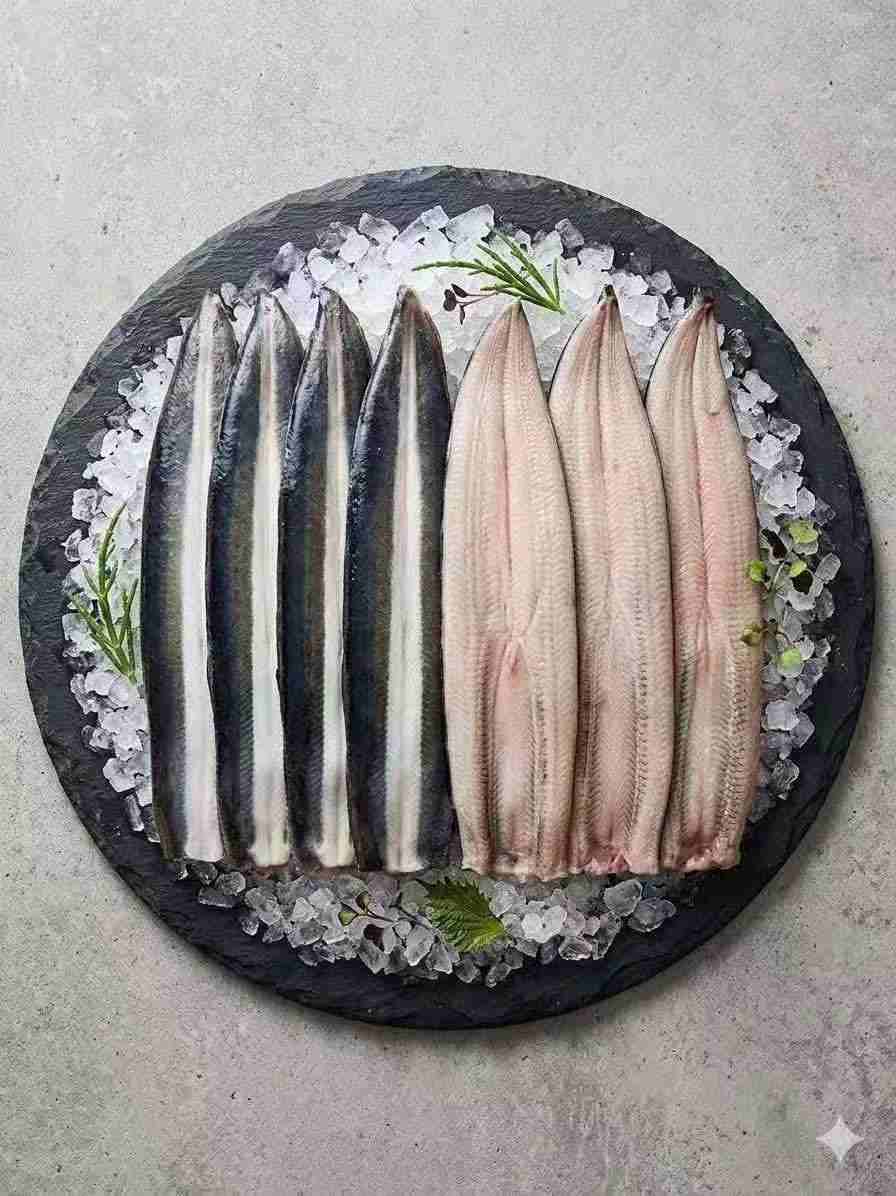 Eel fillets and cut formats