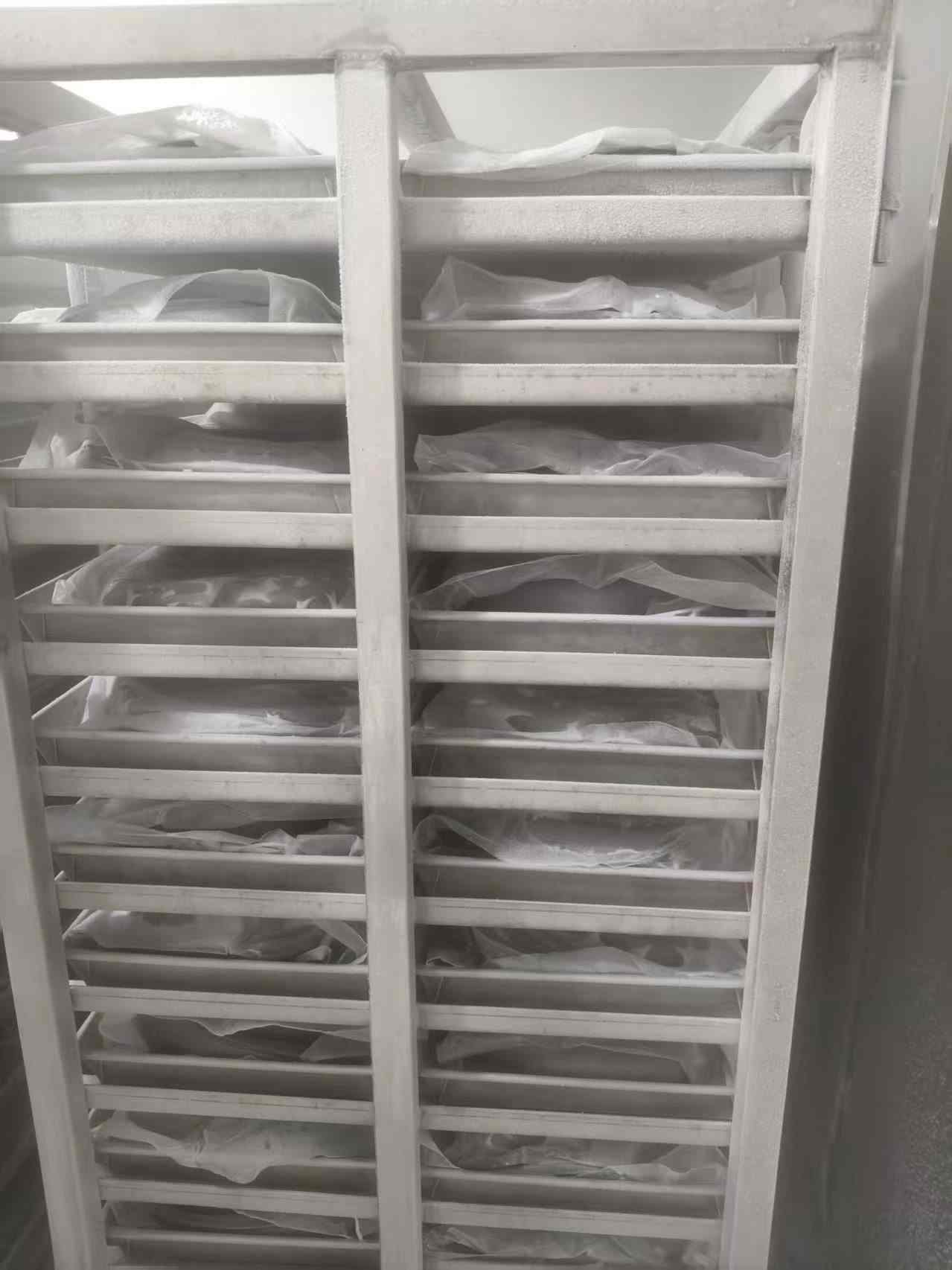Freezing & packing — products frozen and packed in the cold store