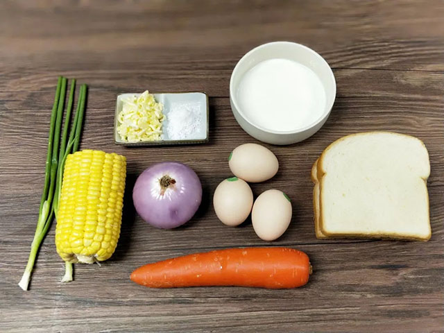 Ingredients for unagi cake